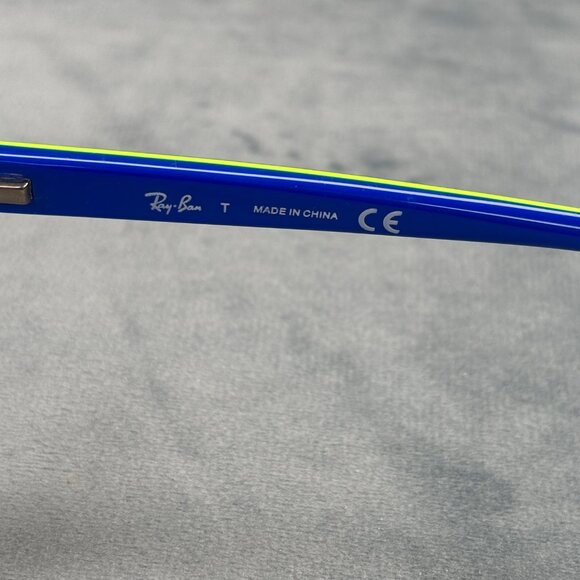 Ray-Ban RB1536 3600 Eyeglasses Black Blue Square Full Rim Frame 48-16-130 - Picture 7 of 7